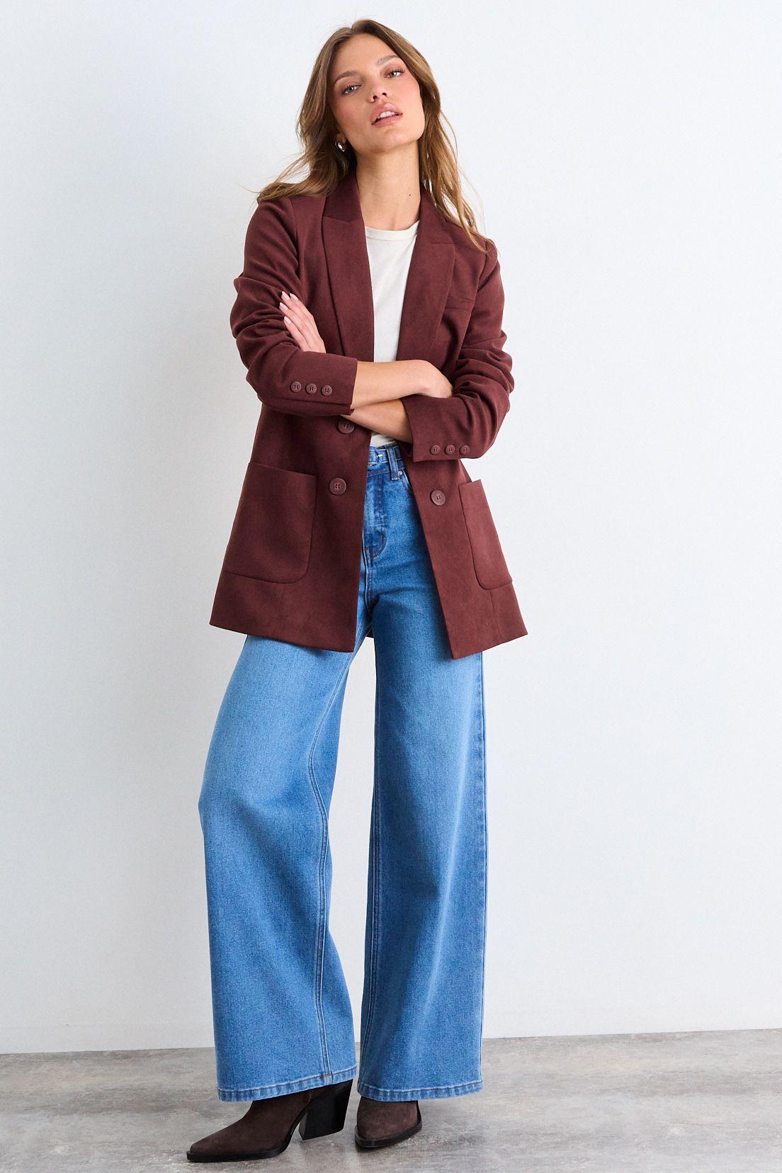 Blazer Liso Café iO 16020126061129-3