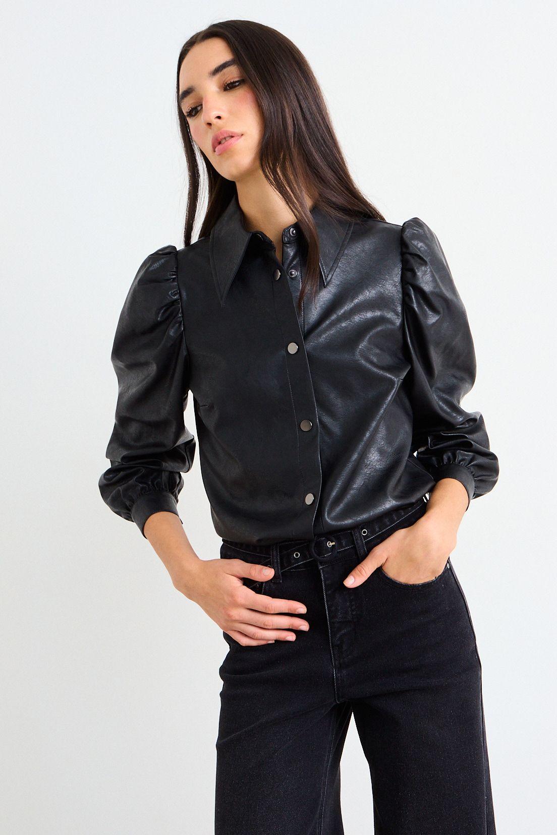 Blusas Manga Larga Negro iO 14020126012102-0