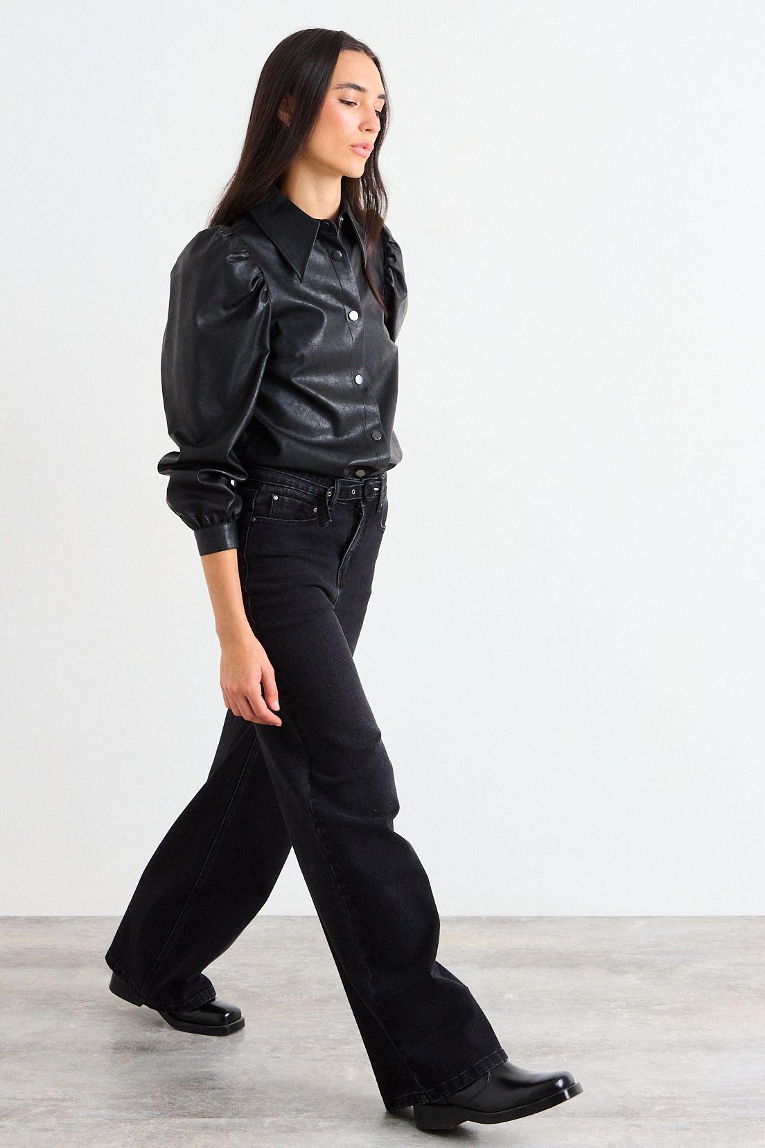 Blusas Manga Larga Negro iO 14020126012102-3