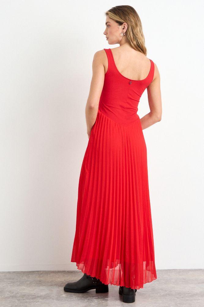 Vestido Liso Largo Rojo iO 13420225052103-3