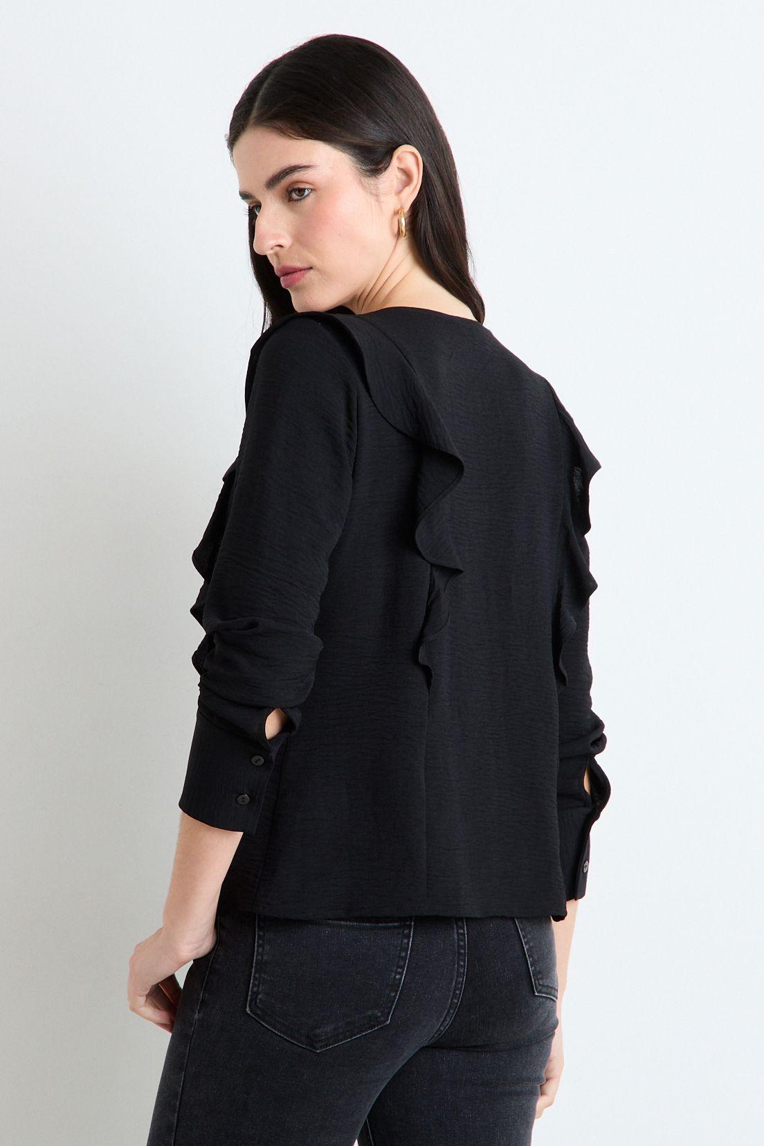 Blusas Manga Larga Negro Ash 14007225003102-3