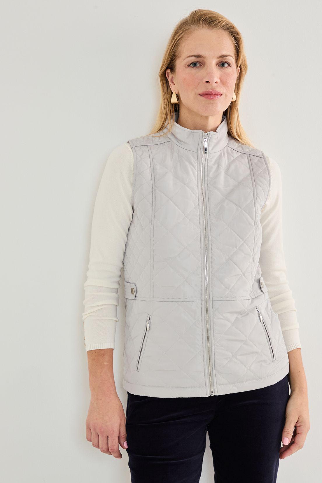 Parka Sin Mangas Lisa Gris 17604125008113-0