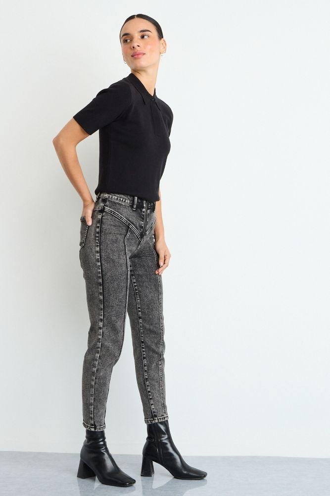 Jeans Liso Gris 11320125054113-3