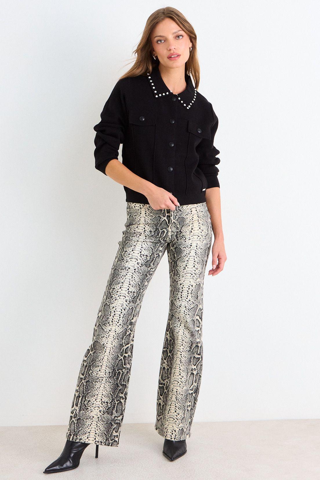 Trucker Cardigan Negro Ash 18007126005102-3