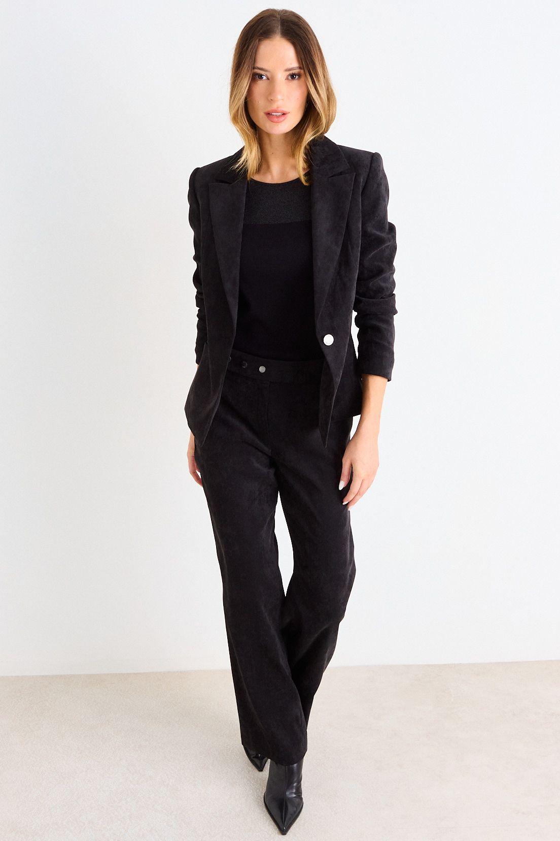 Blazer De Pana Liso Negro Ash 16007126058102-3