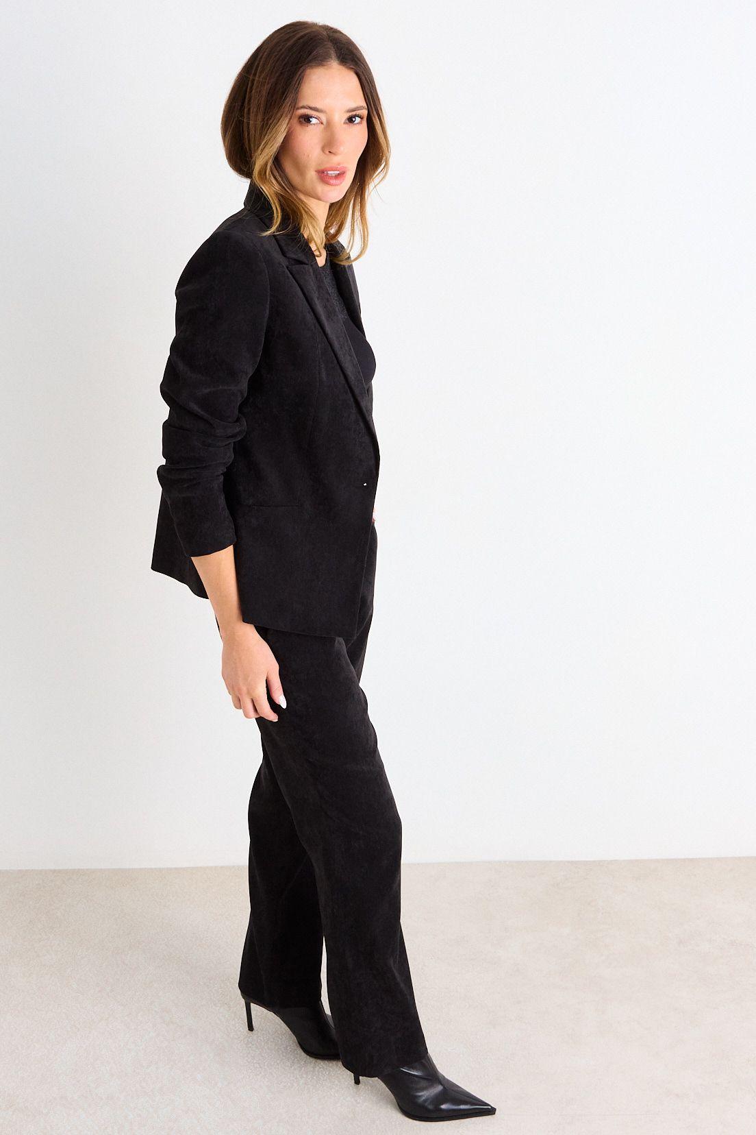 Blazer De Pana Liso Negro Ash 16007126058102-4