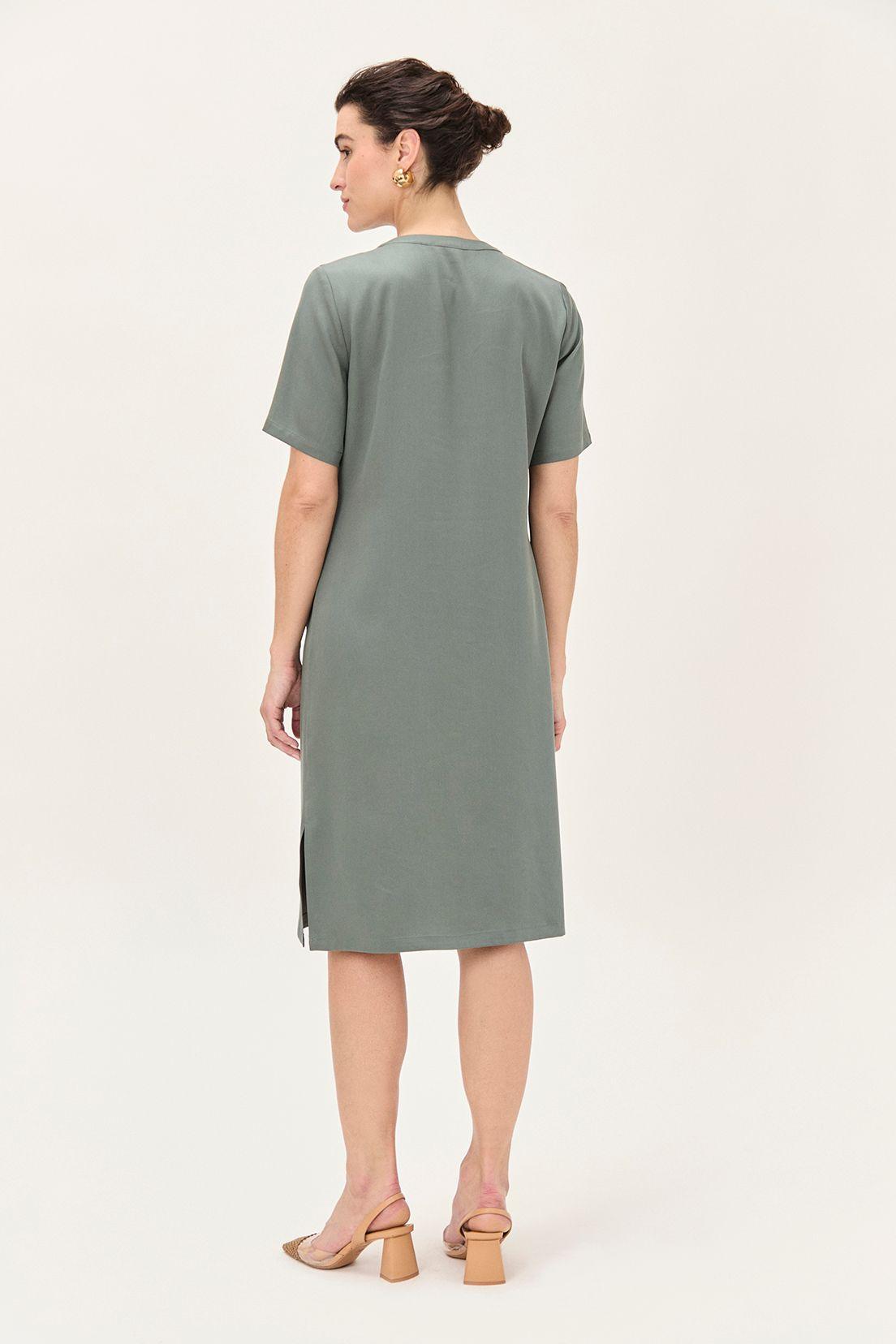 Vestido Tencel Verde Ma Griffe 13002224055107-4