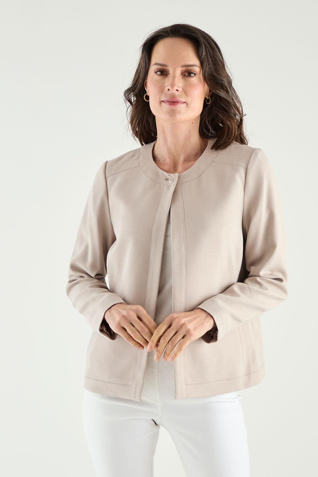 Chaqueta Corta Gris Ma Griffe 17502125100113-4