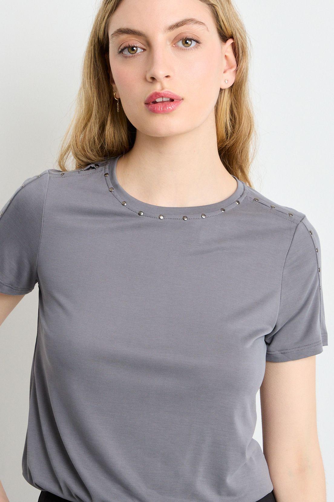 Polera Manga Corta Gris iO 14220225066163-1