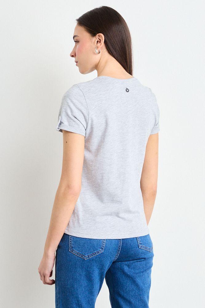Polera Manga Corta Gris iO 14620225005113-2