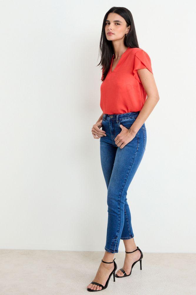 Blusa Manga Tulipan Rojo Ash 14007225067103-4