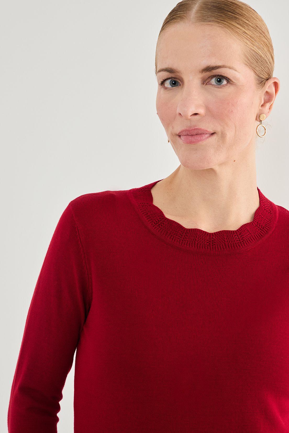 Tejido Cerrado Cuello Alto Rojo 18102125052103-4