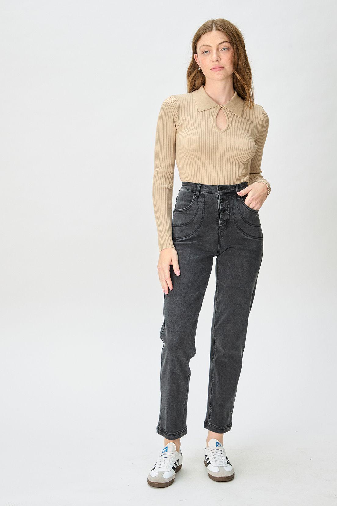 Jeans Liso Negro iO 11320125003102-0