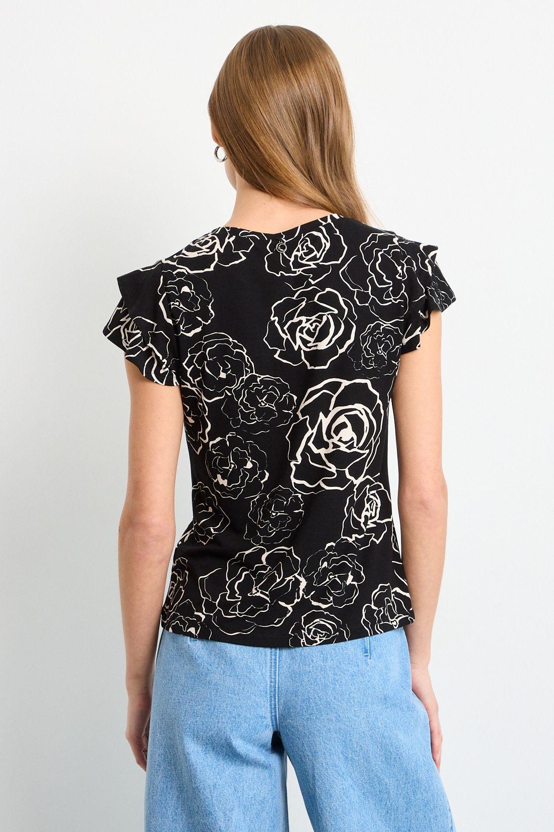 Polera Manga Corta Negro iO 14320225053102-1