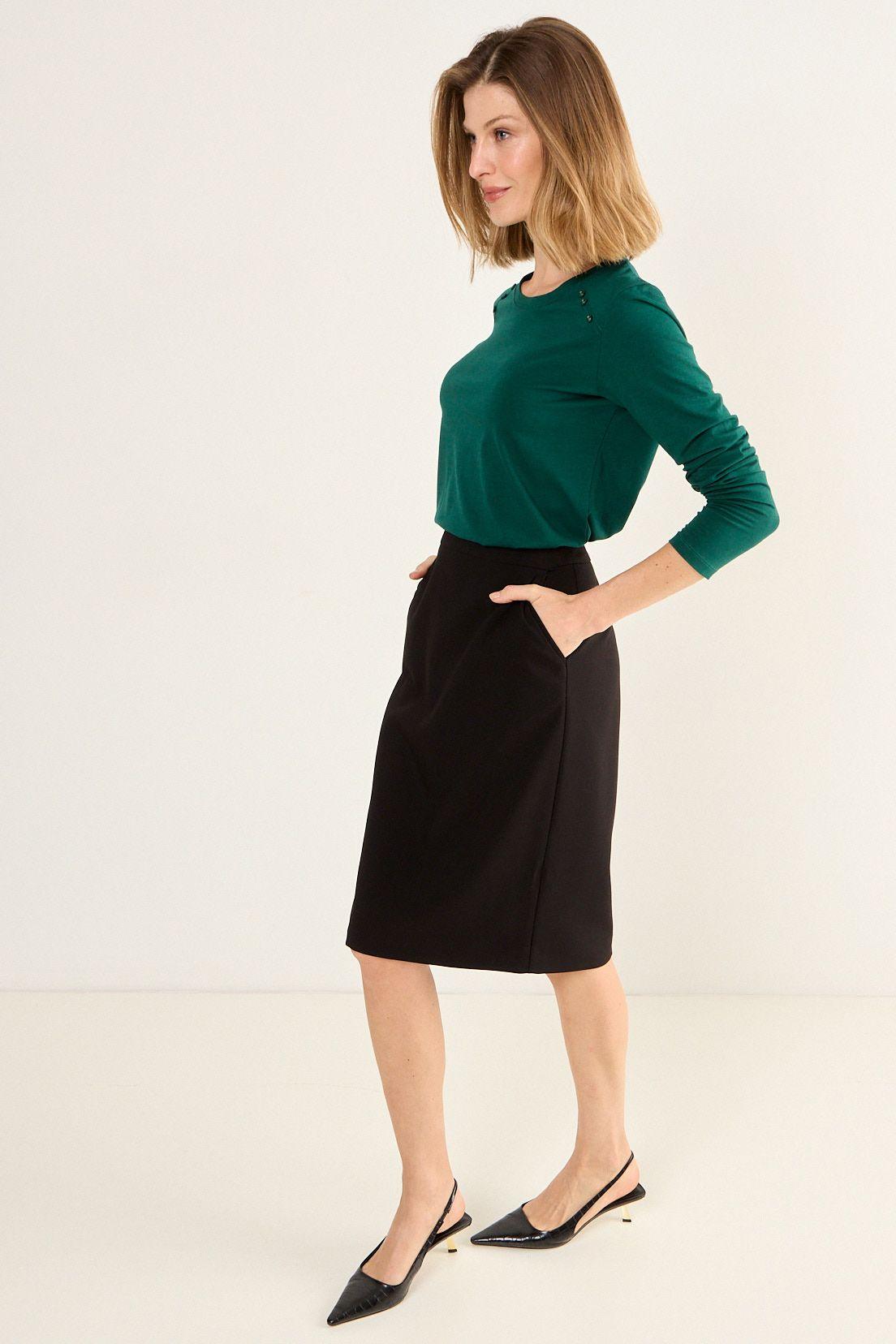 Polera Lisa Verde Oliva Ma Griffe 14202126200107-4