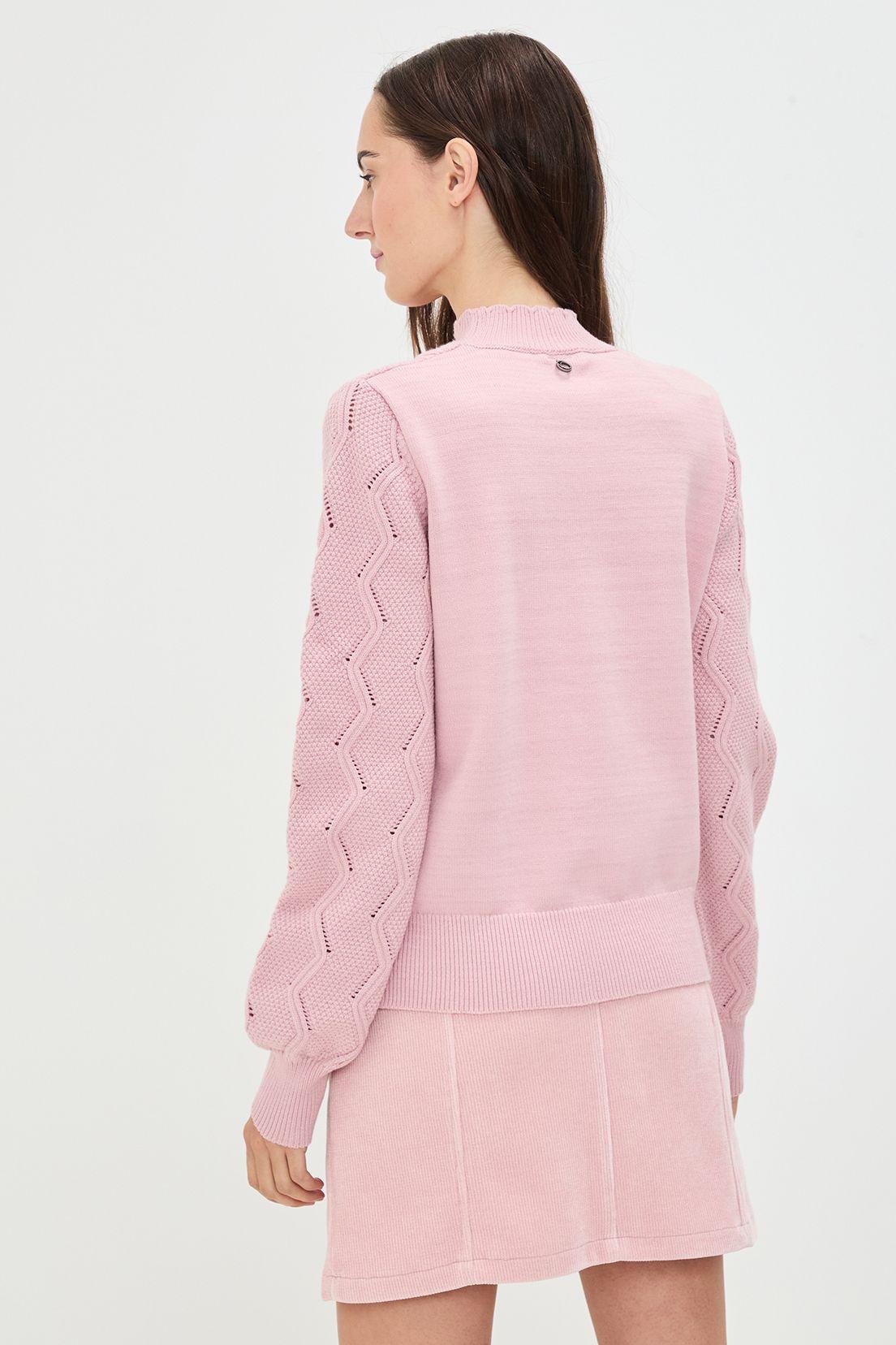 Sweater Liso Rosa 18120125017123-3