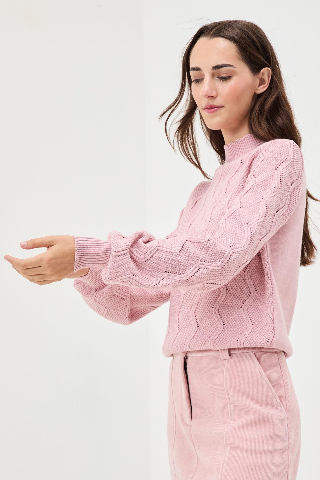 Sweater Liso Rosa 18120125017123-2