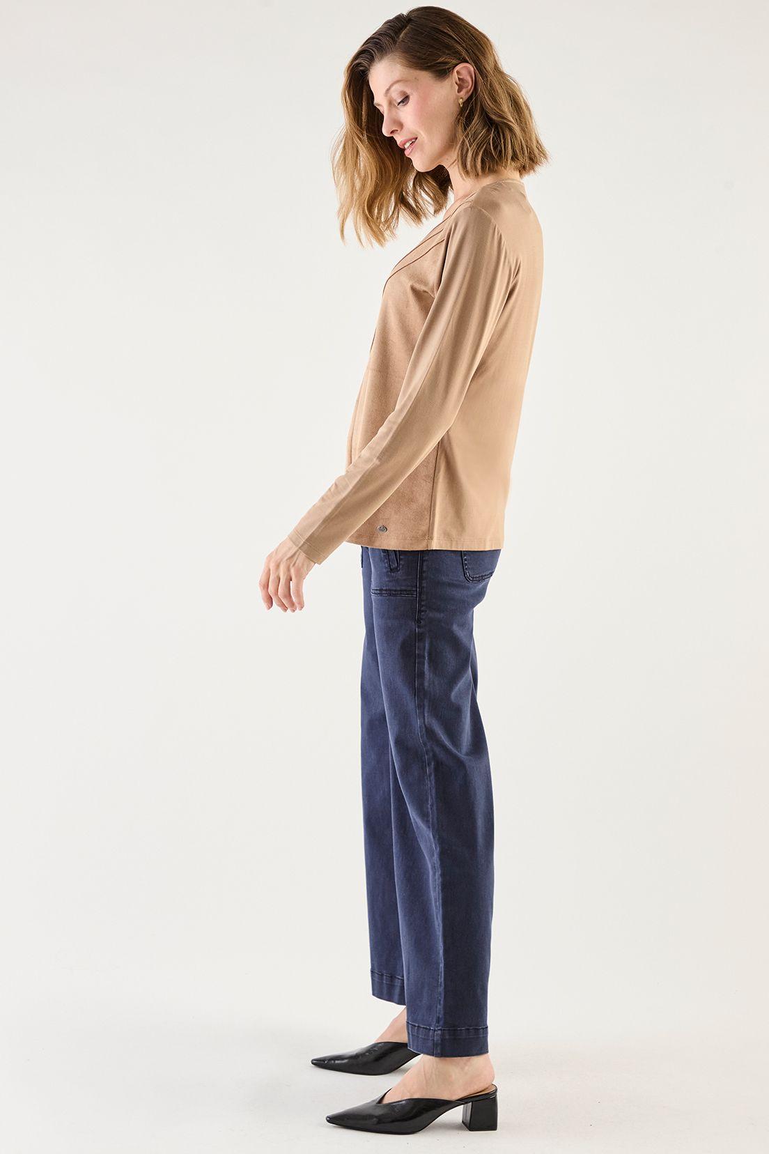 Polera De Suede Cafe 14202125004129-2