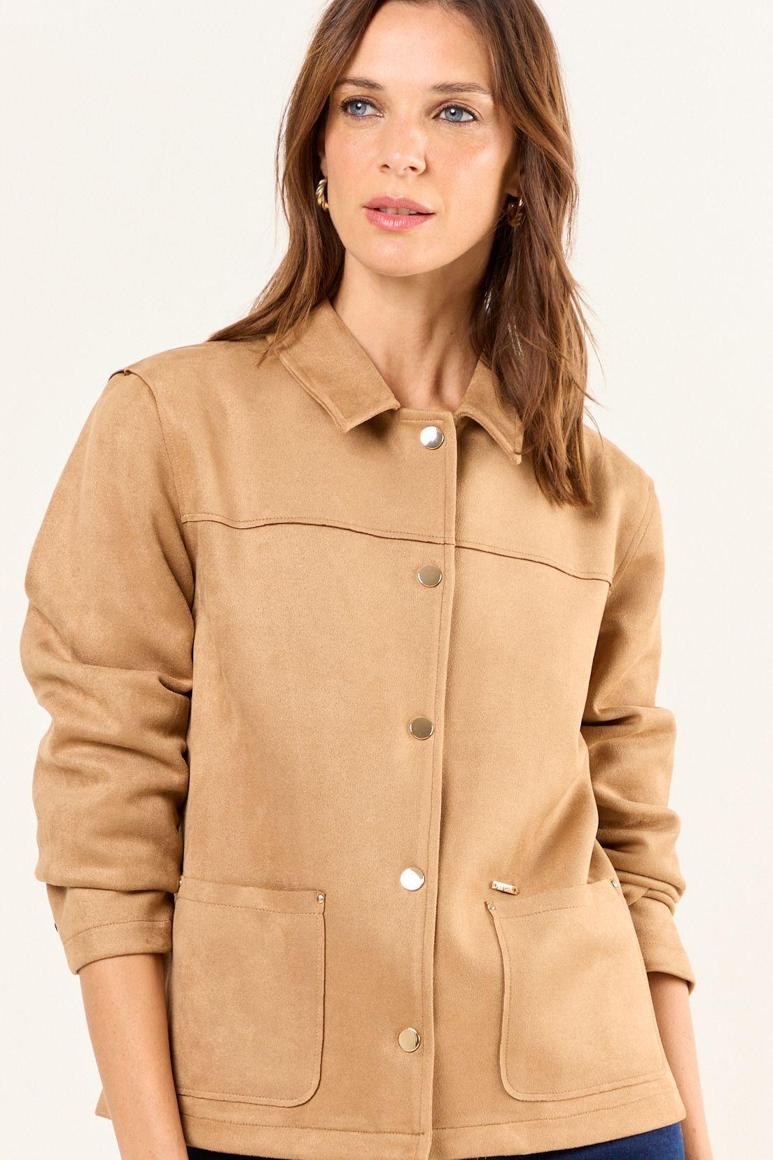 Chaqueta Antelina Café Ma Griffe 17502126051129-0