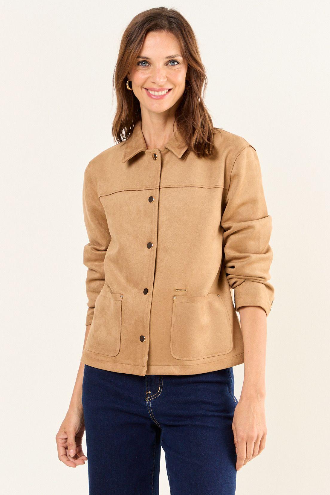 Chaqueta Antelina Café Ma Griffe 17502126051129-1