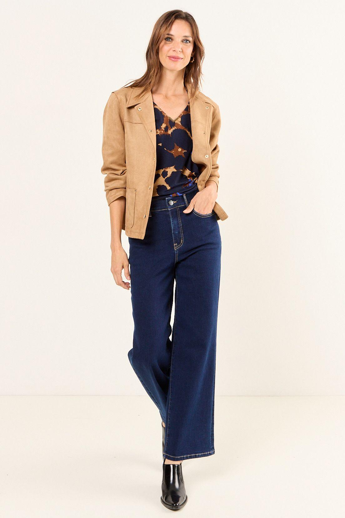 Chaqueta Antelina Café Ma Griffe 17502126051129-3