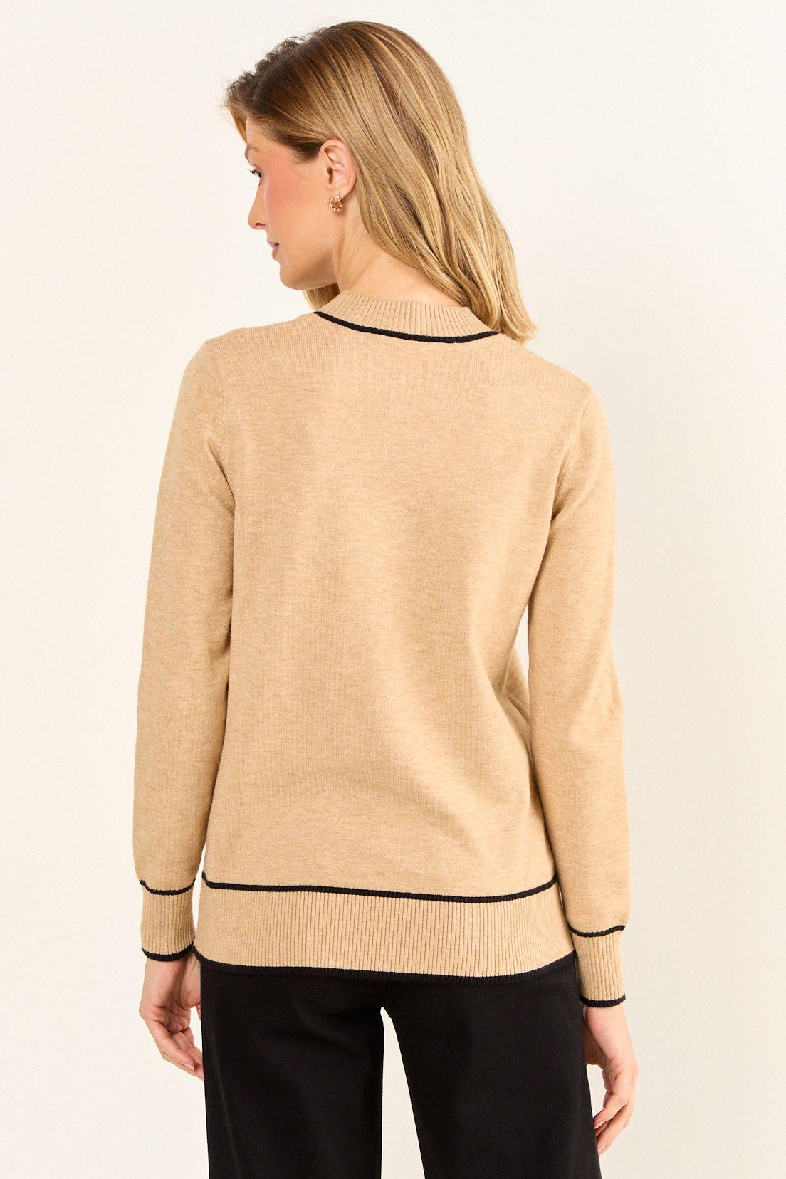 Sweater Liso Café Ma Griffe 18102126055129-2