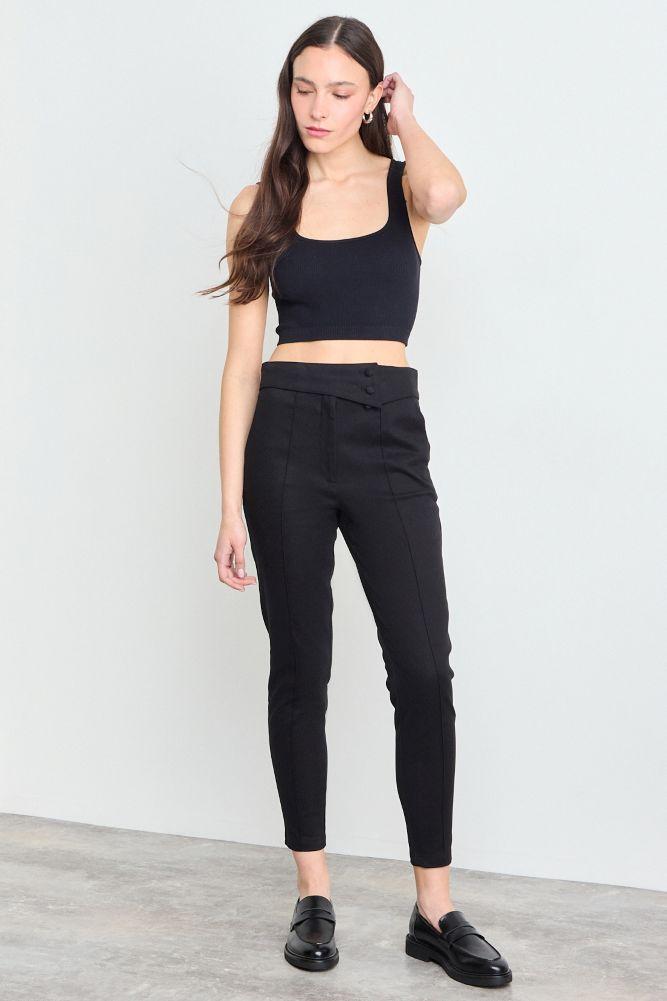 Pantalon Liso Negro iO 11020225065102-0