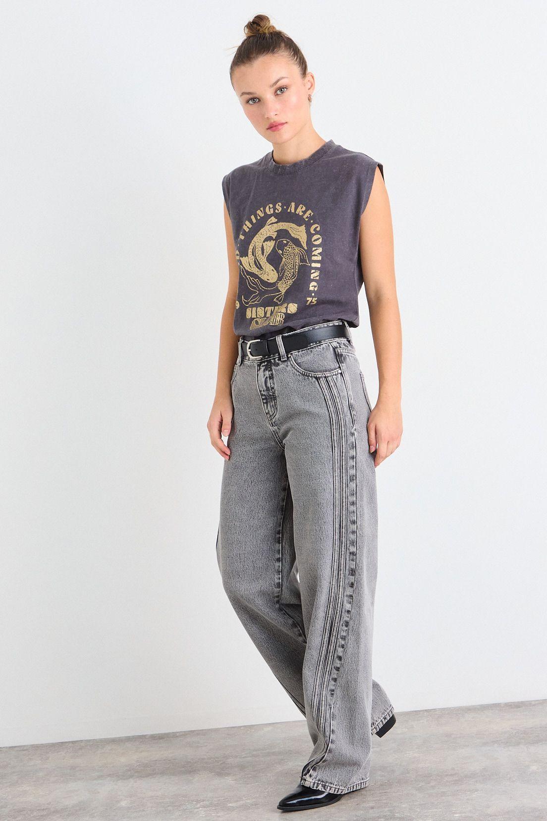 Polera Estampada Gris iO 14620126004163-4