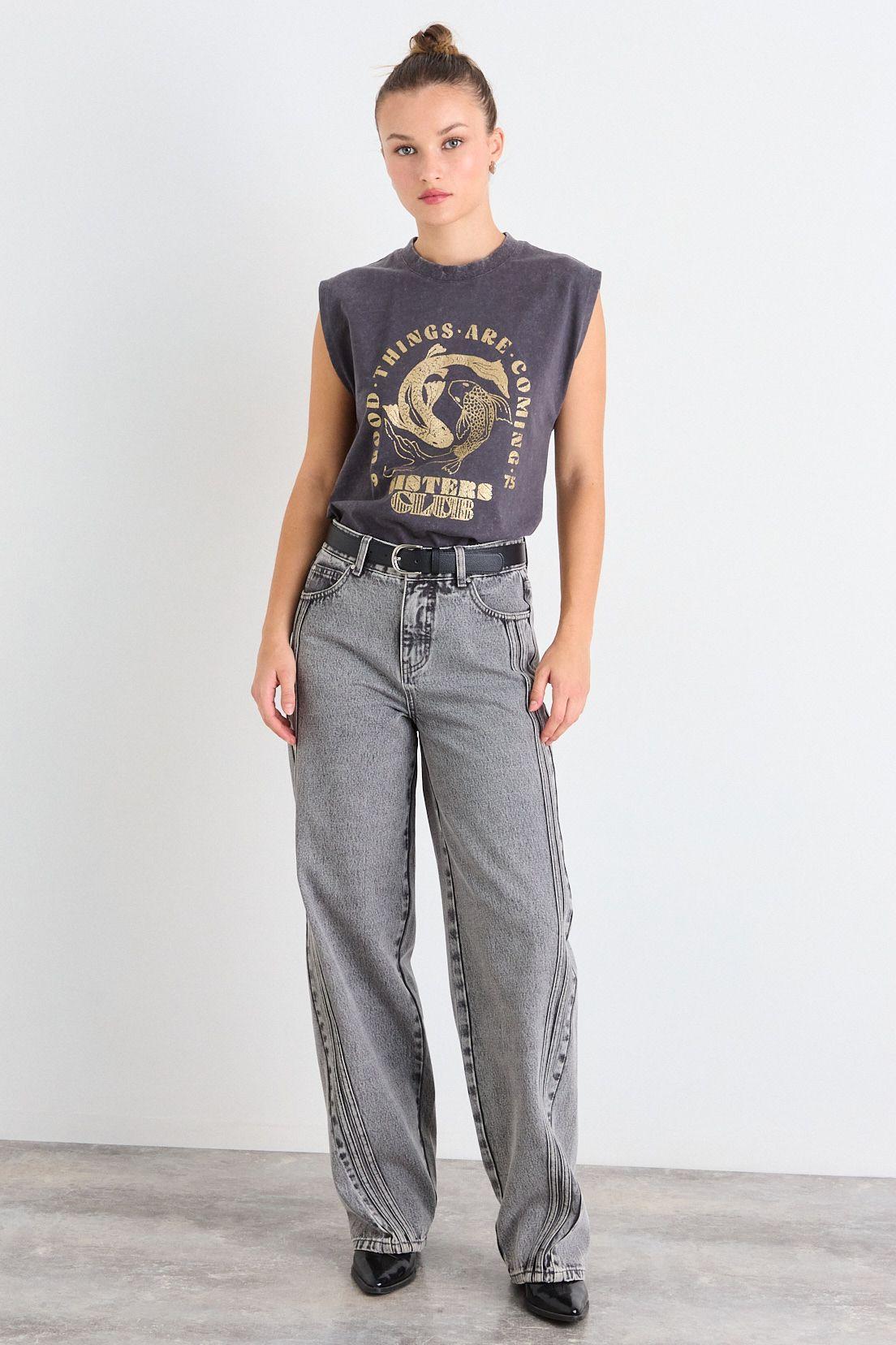 Polera Estampada Gris iO 14620126004163-4