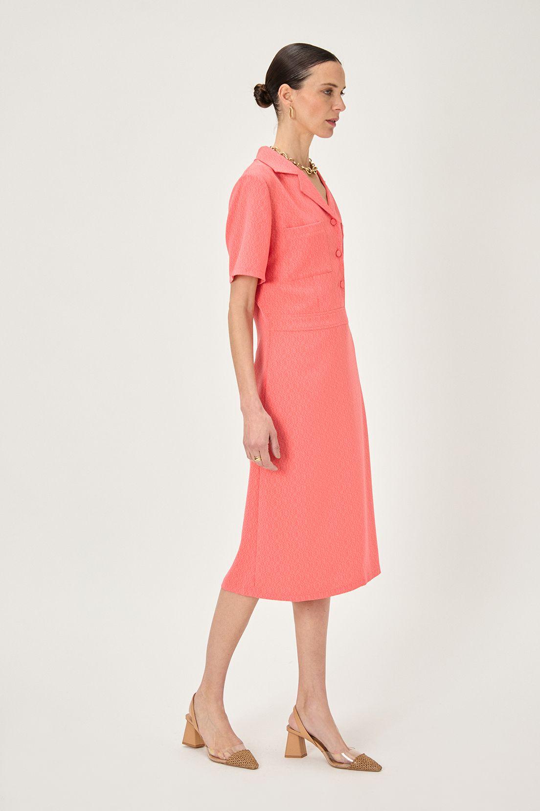 Vestido Bolsillos coral Ma Griffe 13002224054133-3