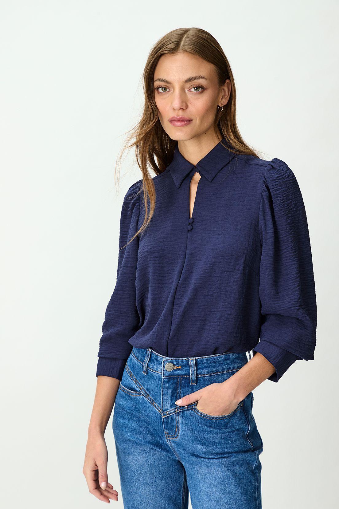 Blusa Lisa Azul 14020125012104-0