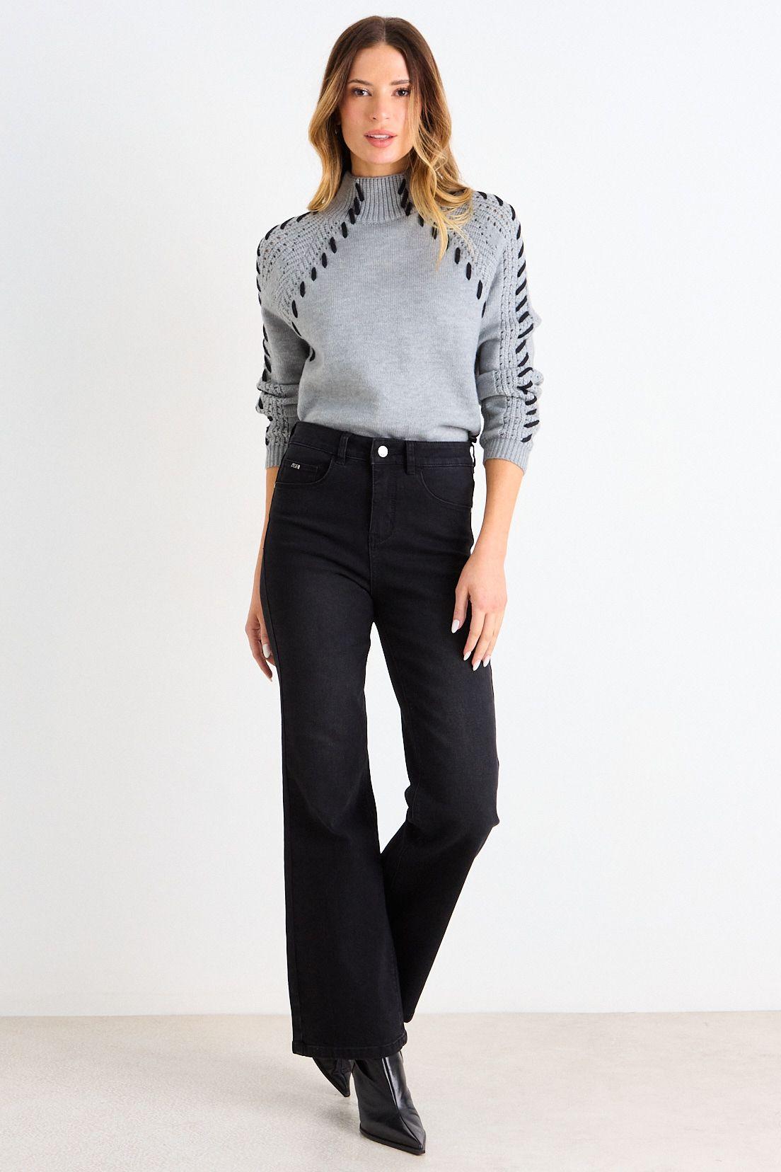 Flare Jeans Negro Ash 11307126008102-0