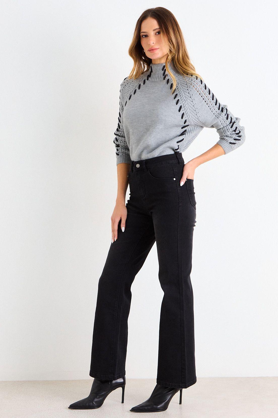 Flare Jeans Negro Ash 11307126008102-4