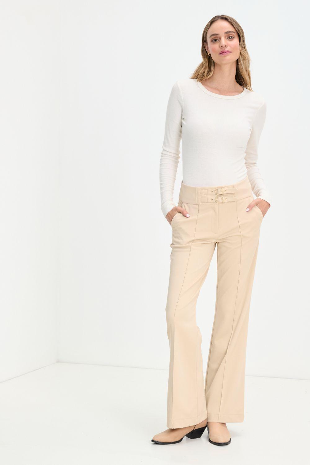 Pantalon Liso Beige 11020125056106-0