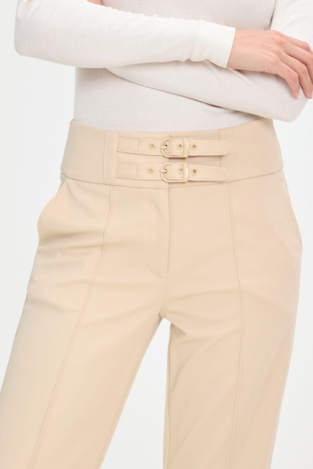 Pantalon Liso Beige 11020125056106-2