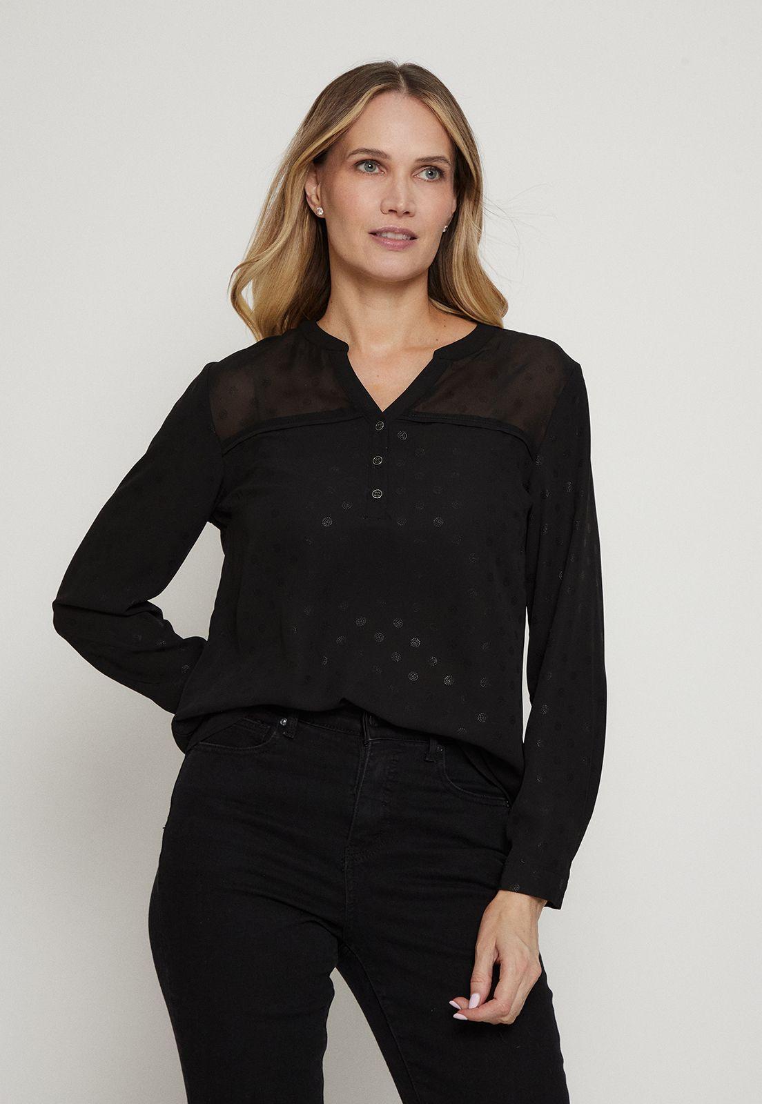 Blusa Estampada Negro Ma Griffe 14102124058102-2