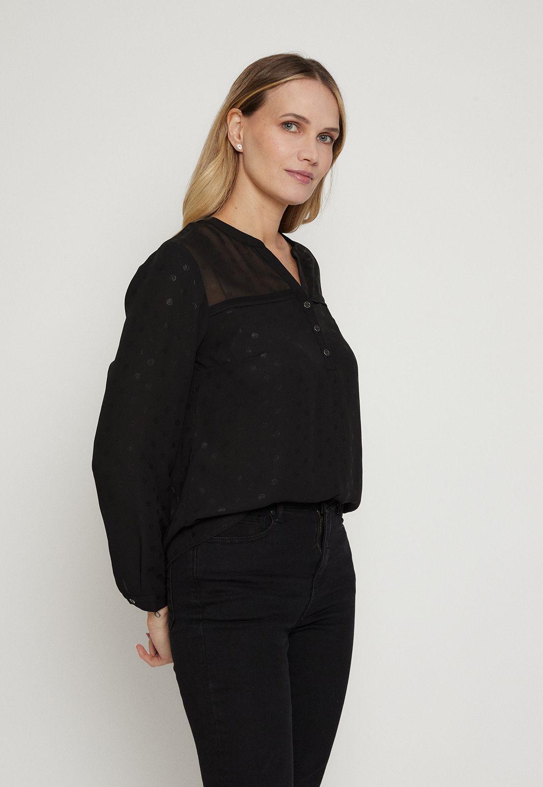 Blusa Estampada Negro Ma Griffe 14102124058102-3