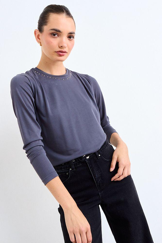 Polera Estampada Gris iO 14620126052163-1