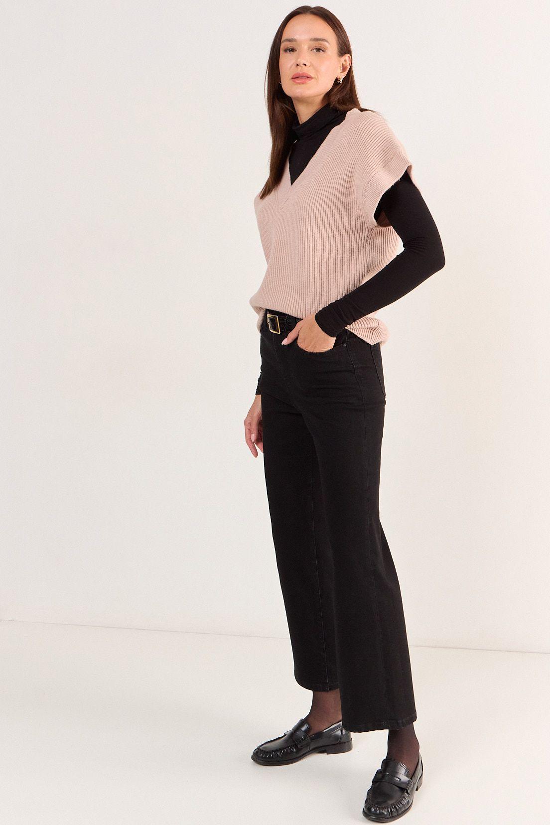 Sweater Liso Beige Ma Griffe 18102125054106-4