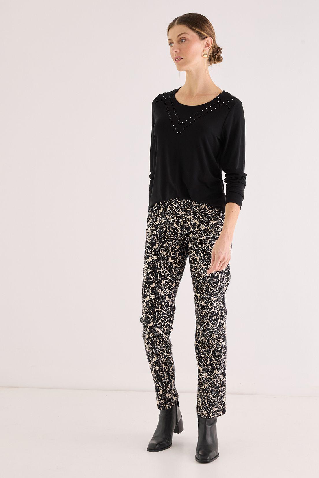 Polera Con Strass Negro 14202125006102-4