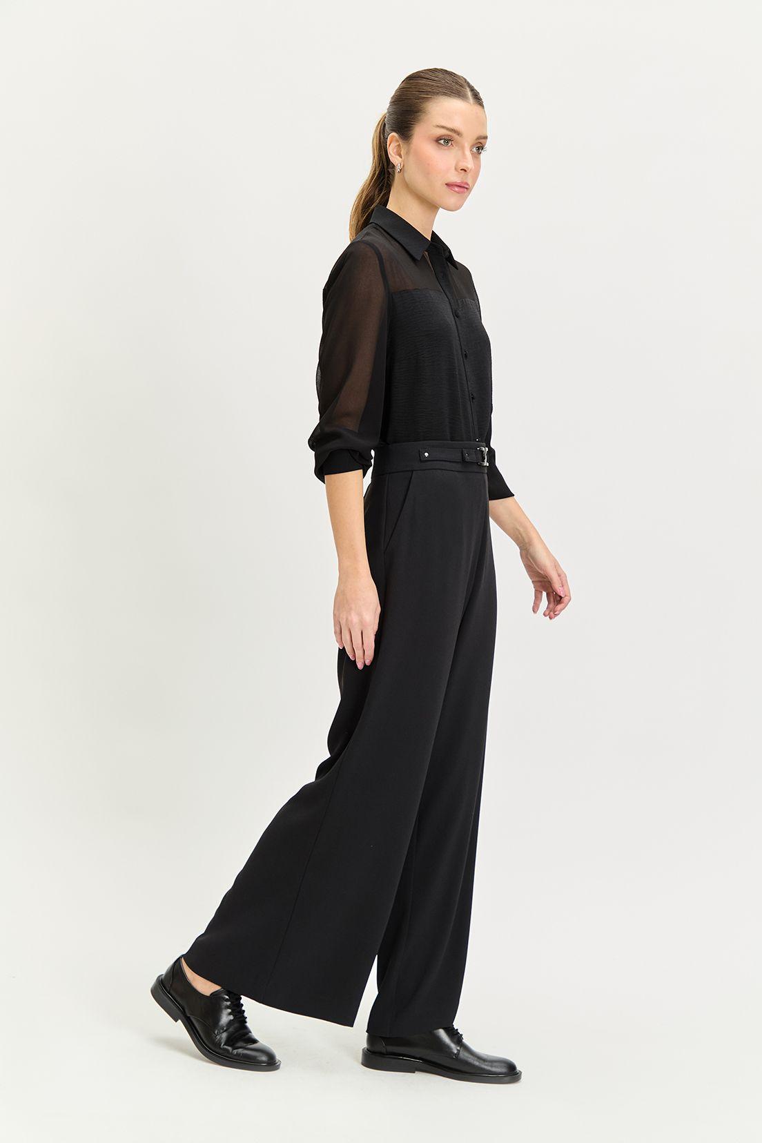 Pantalon Liso Negro iO 11020224005102-3