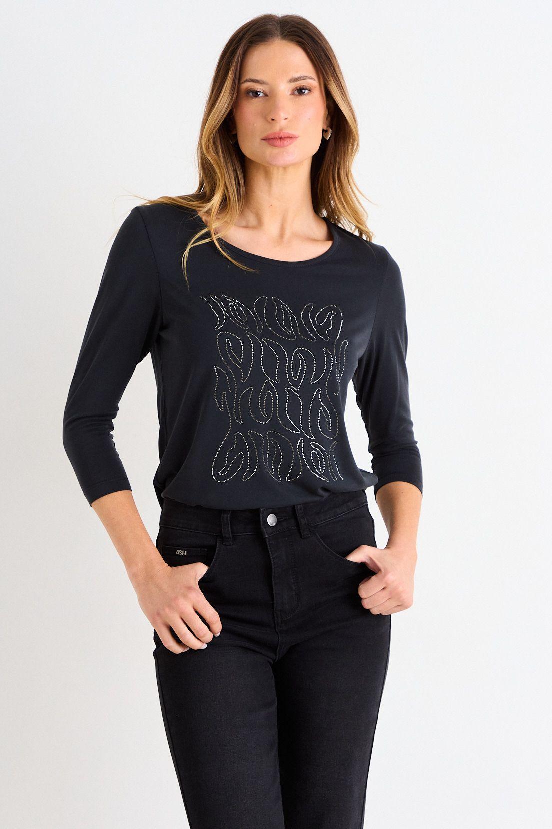 Polera Focalizada Negro Ash 14607126002102-0