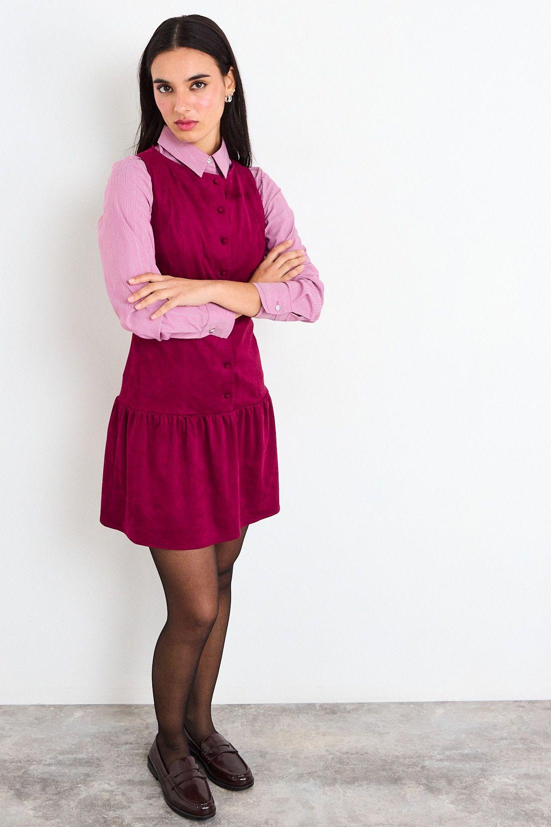 Vestido Liso Burdeos iO 13020226100112-4