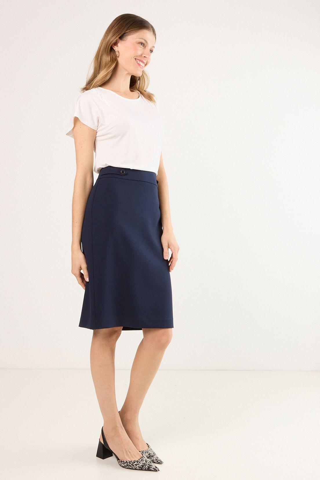 Falda Larga Azul Ma Griffe 12002225050104-4