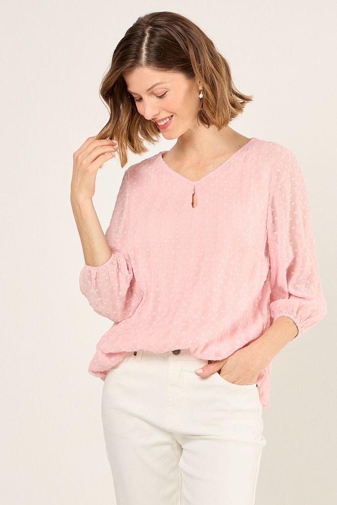 Blusa Lisa Rosa Ma Griffe 14004225032123-0