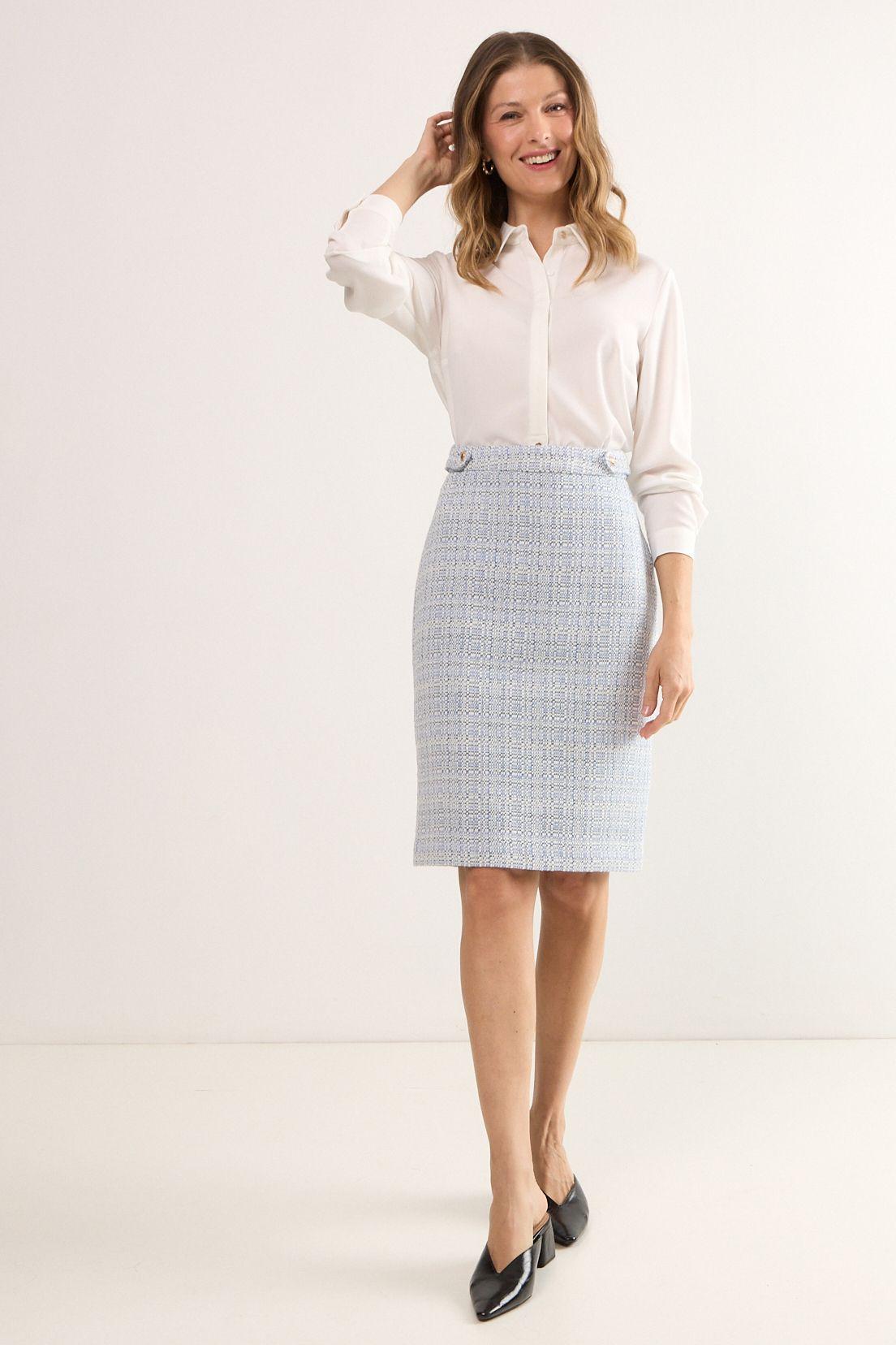 Falda Larga Celeste Ma Griffe 12102225050110-0