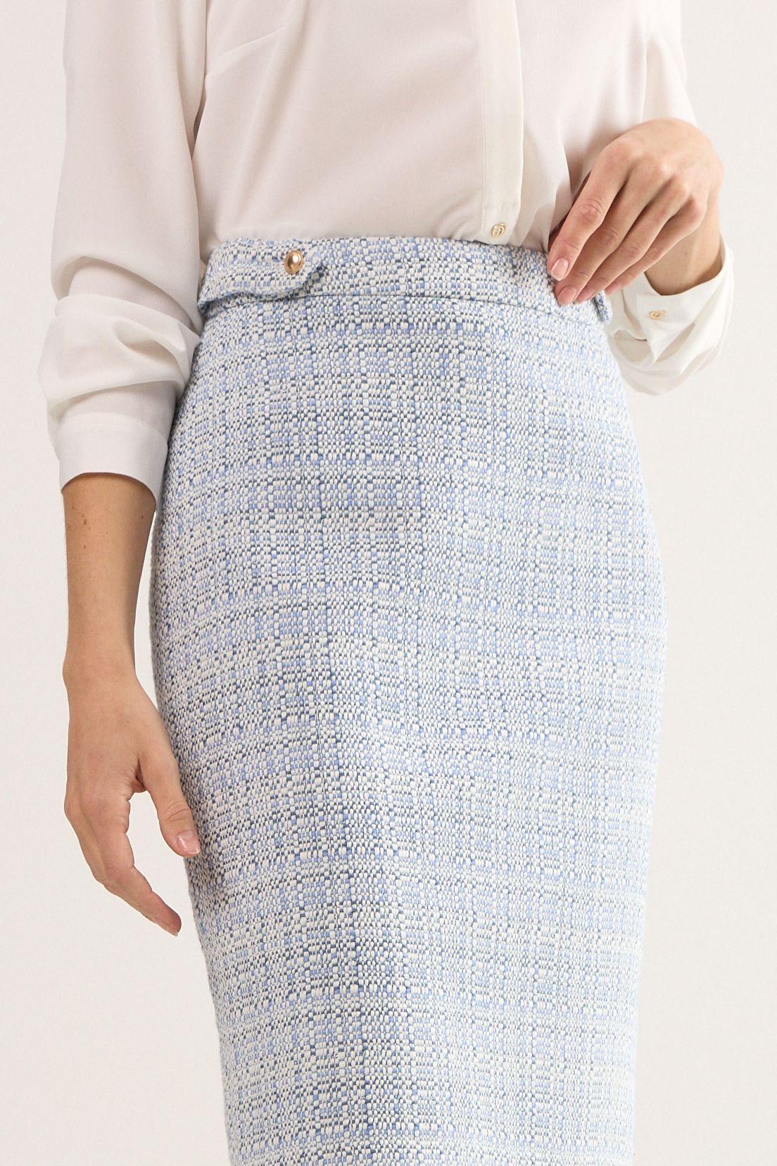 Falda Larga Celeste Ma Griffe 12102225050110-2