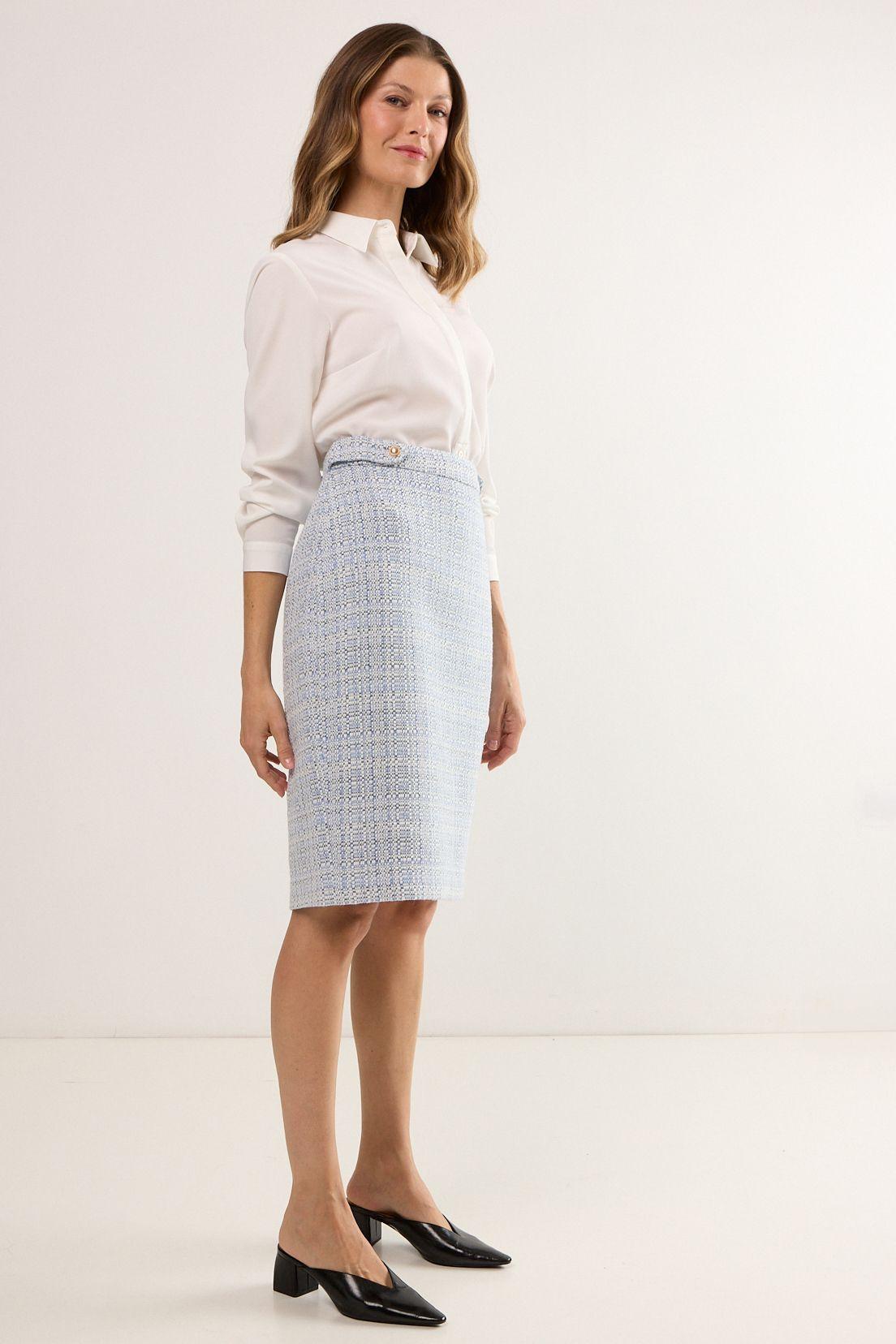 Falda Larga Celeste Ma Griffe 12102225050110-3