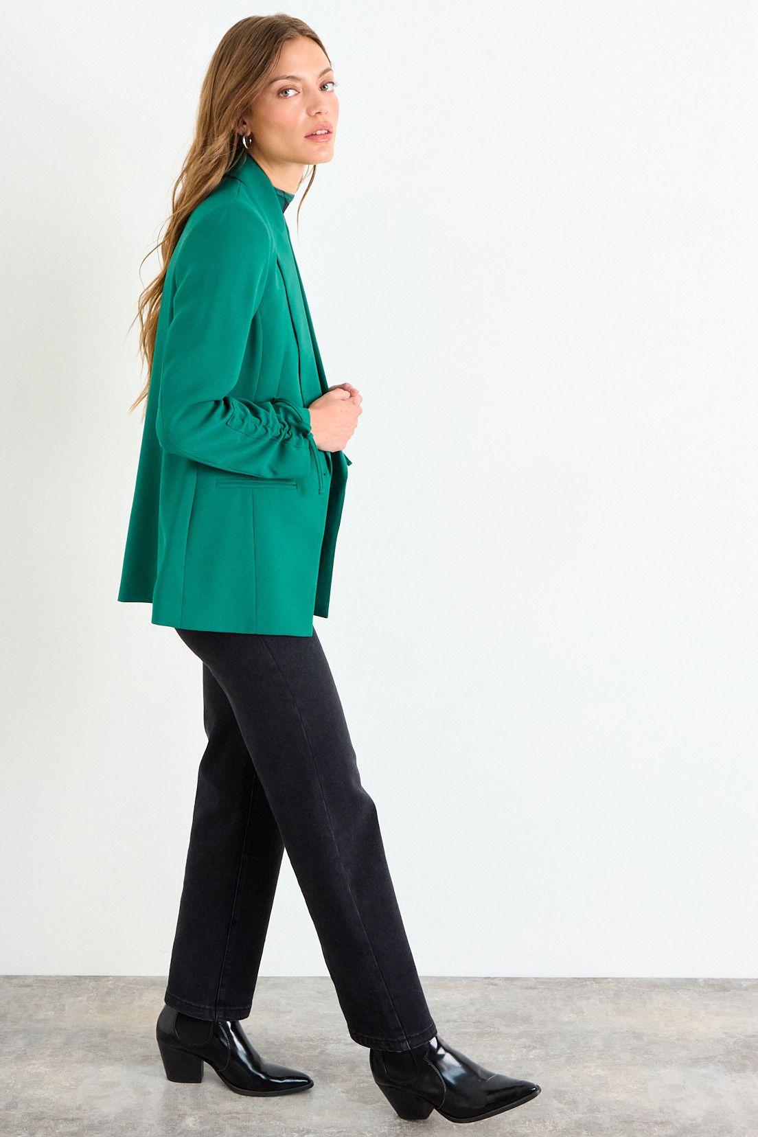 Blazer Liso Verde Esmeralda iO 16020126007107-3