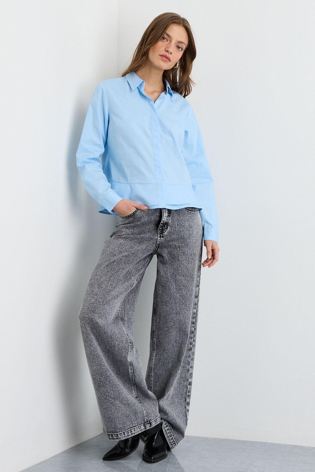 Blusas Manga Larga Celeste iO 14020225057110-4